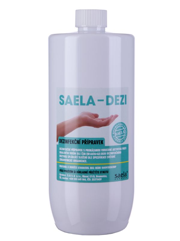 SAELA - DEZI - dezinfekce na ruce - 1000 ml náhradní obal SAELA s.r.o.