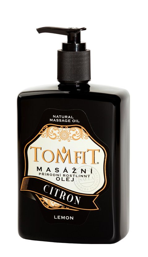 TOMFIT přírodní masážní olej - CITRON 500 ml SAELA s.r.o.