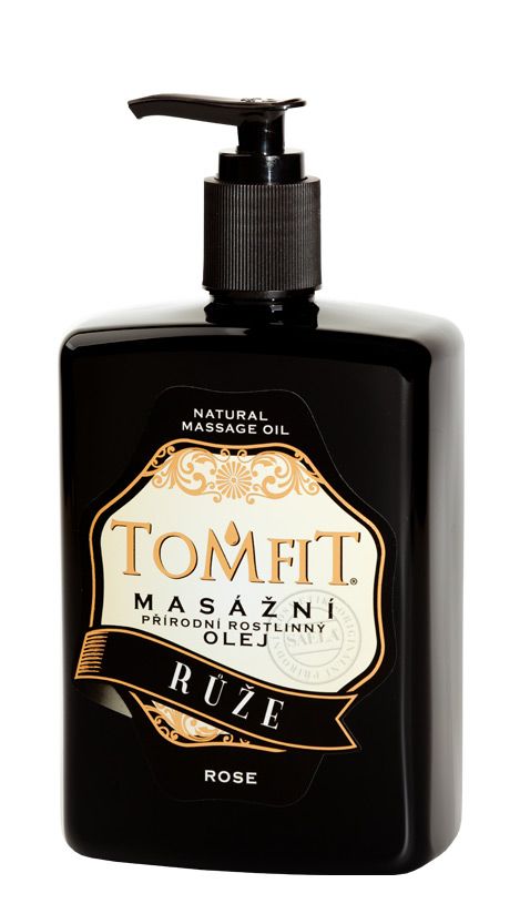 TOMFIT přírodní masážní olej - RŮŽE 500 ml SAELA s.r.o.